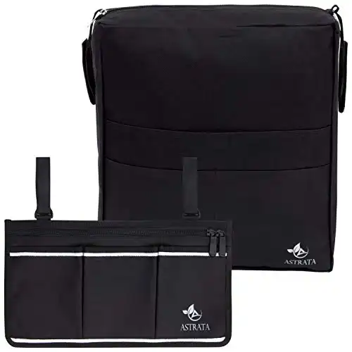 Astrata Wheelchair Bag and Armrest Side Organizer