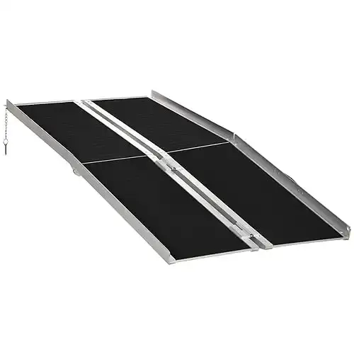 HOMCOM Folding Wheelchair Ramp