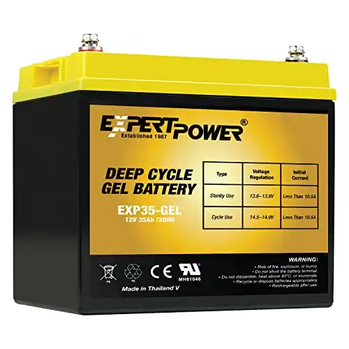 ExpertPower 12 Volt 35AH Rechargeable Deep Cycle Battery