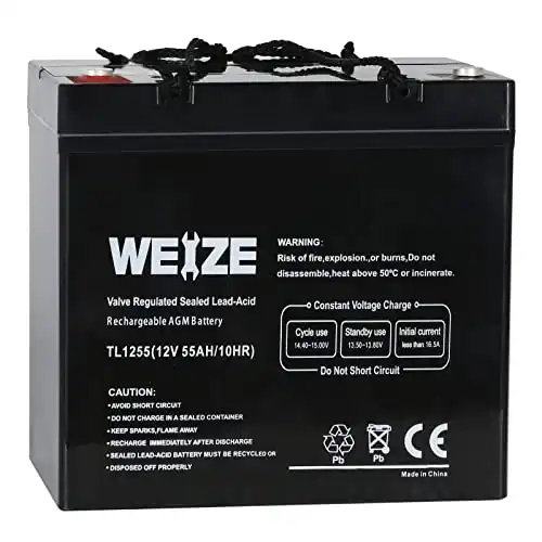Weize 12V 55AH Deep Cycle Battery
