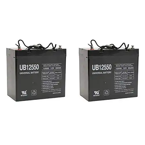 Universal Power Group UB12550 12V 55AH Internal Thread Battery