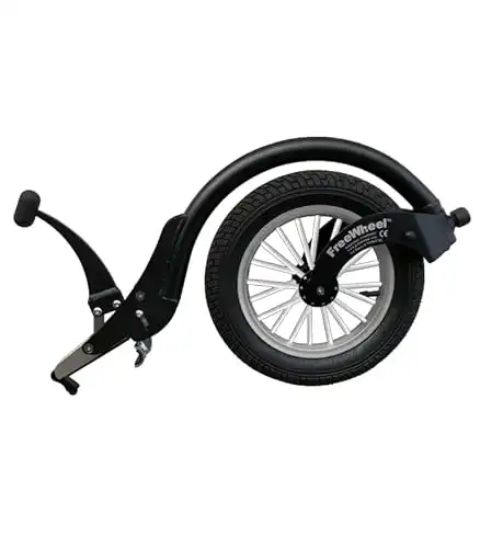 FreeWheel Wheelchair Attachment with Pneumatic Tire